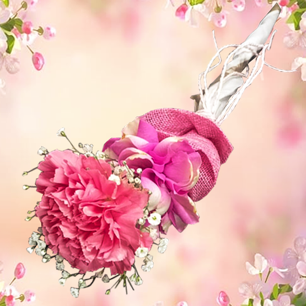 Single Pink Carnation Bouquet